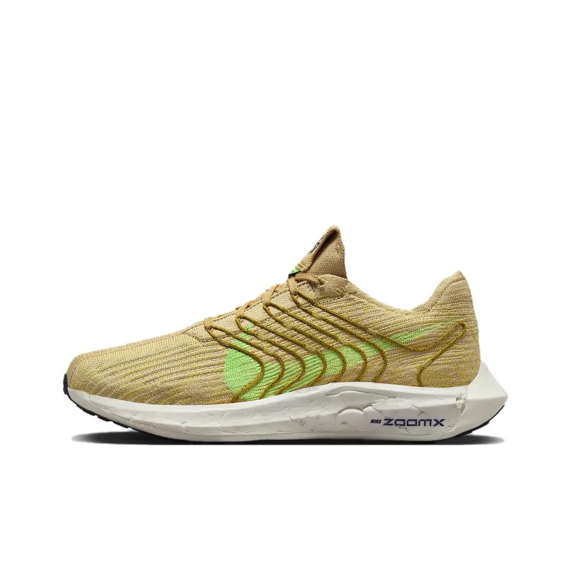 Nike Pegasus Turbo Next Nature Road Running Shoes 'Sesame Buff Gold Bronzine Lime Blast'-0