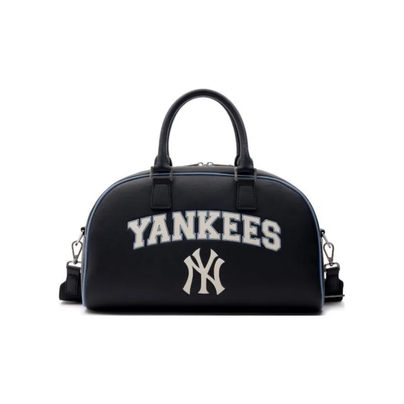 MLB Artificial Leather Bowling Bags Crossbody One Shoulder Handbag Gym Bag Travel Bag Swim Bag Tubas Unisex Black-0