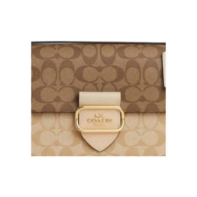 COACH Large Morgan 26 Square Crossbody In Blocked Signature Canvas-3