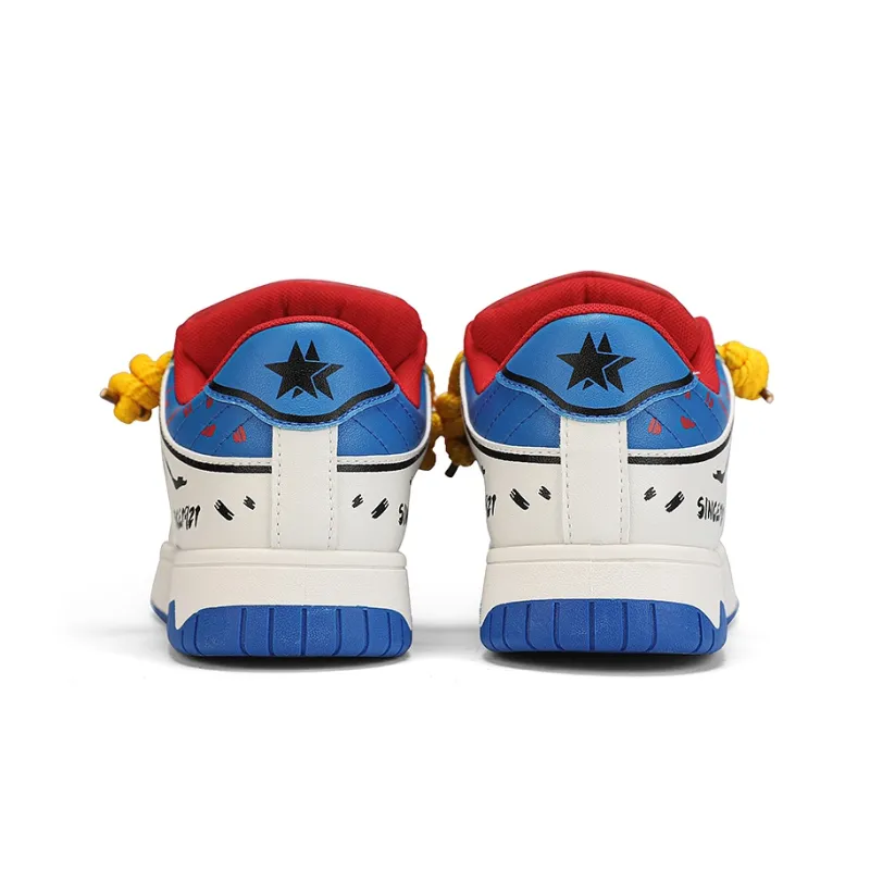 DOUBLE STAR 88 Slip Resistant Cushioning Abrasion Resistant Lightweight Breathable Low Top Skateboard Shoes Unisex-16
