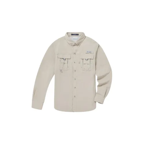 Columbia PFG Shirts Unisex Off White