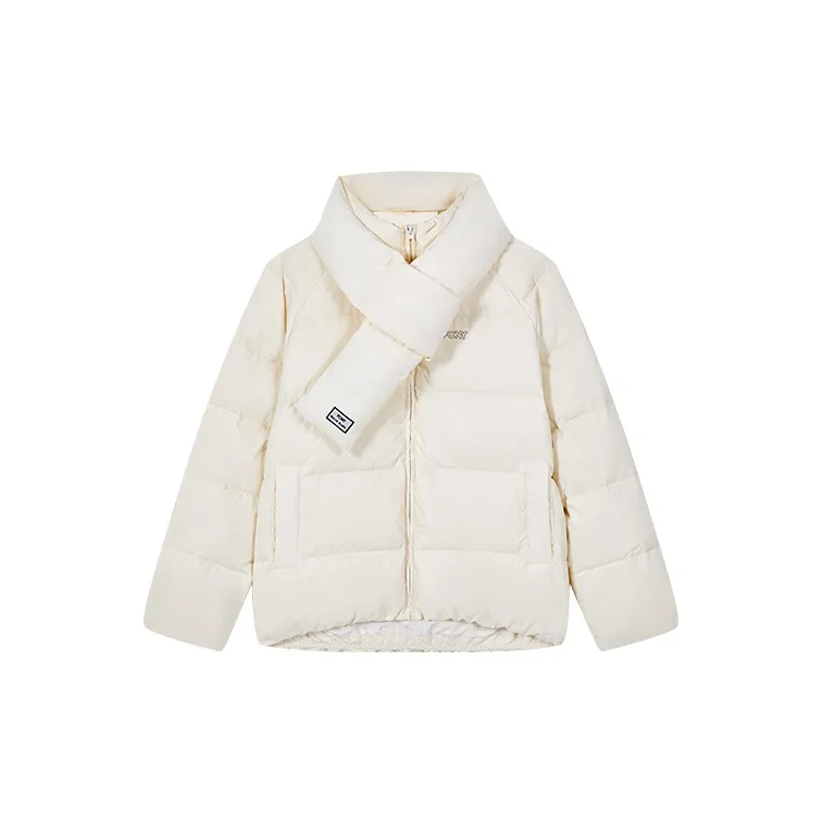 Pony Down Jackets Unisex Ecru-2