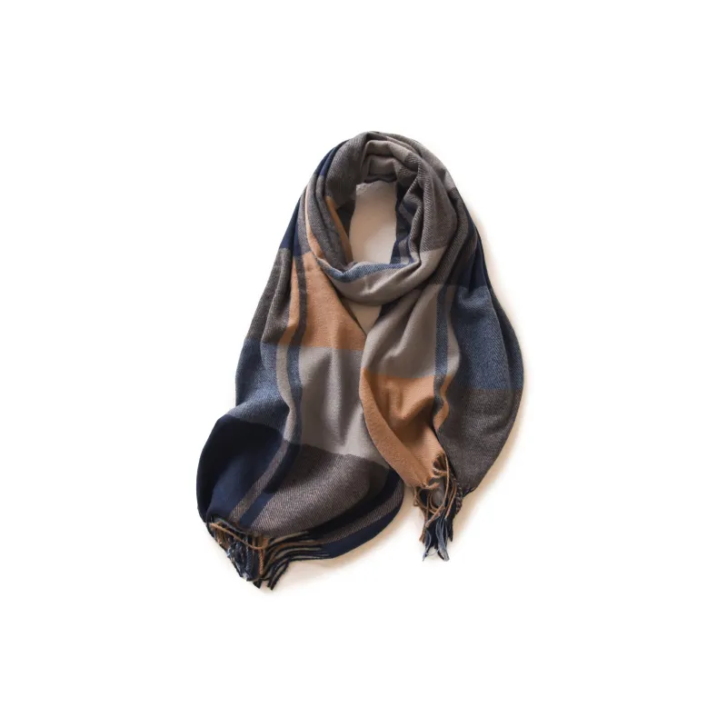 FREE RABBITⅡ Faux Cashmere Knit Scarves Unisex-5