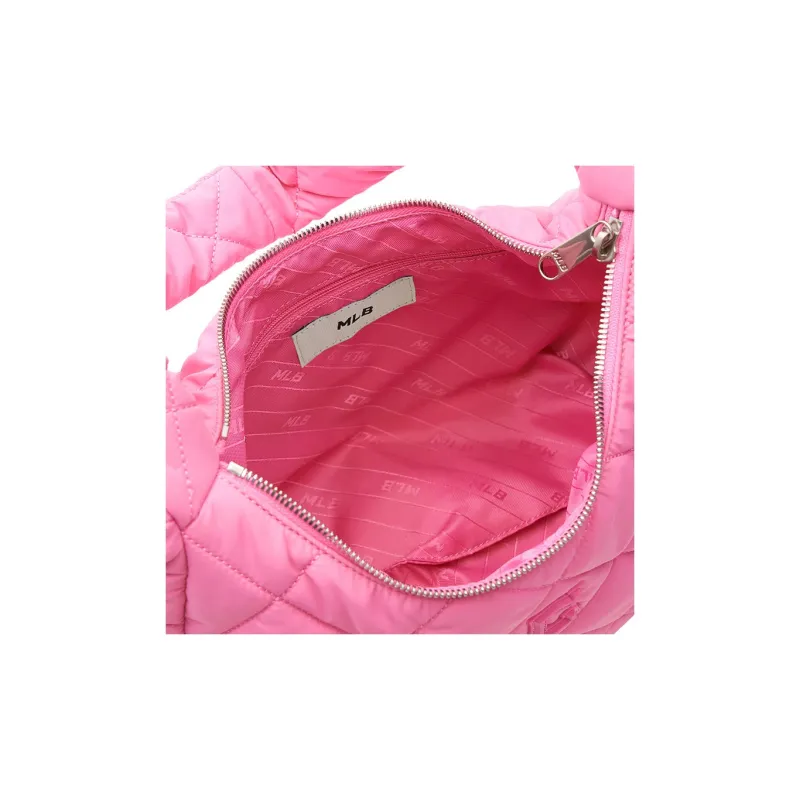 MLB Polyester Cloud Bag Dumpling Bag Shoulder Bag Handbag Shoulder Bag Women's Pink-4