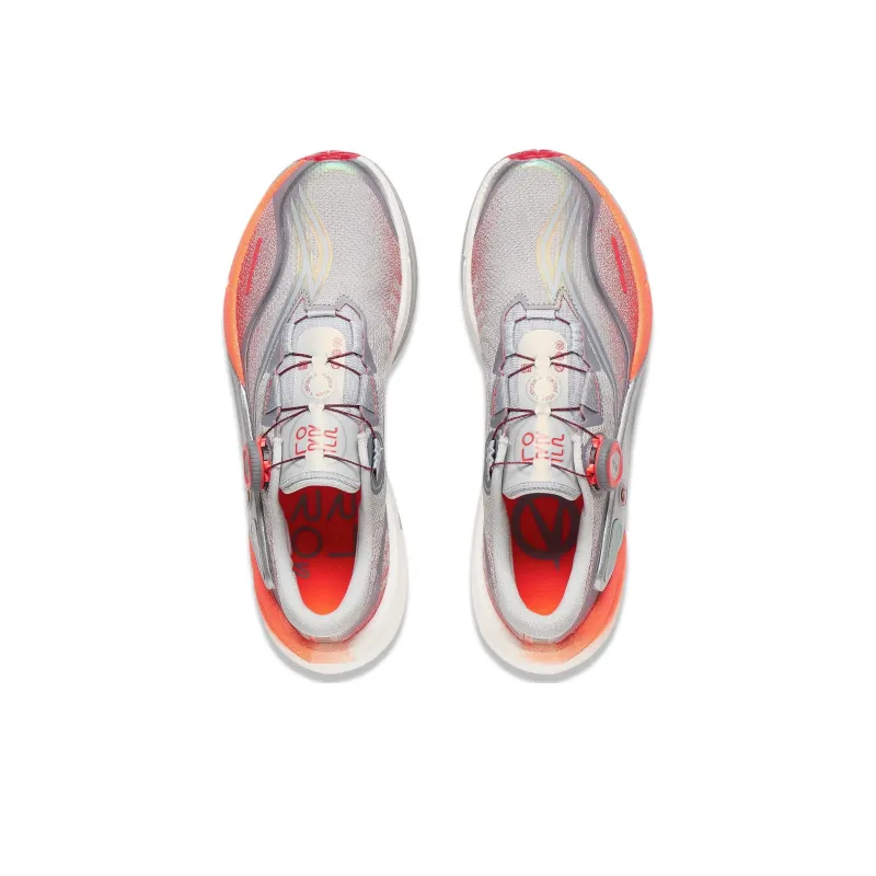 LiNing Furious Rider 7.0 PRO V2 Low Top Running Shoes Men's Gray Orange-3