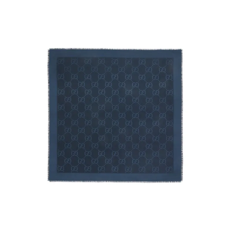 GUCCI Gg Jacquard Frayed Edge Shawl-0