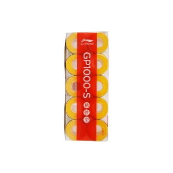 LiNing Badminton Grip Tape Yellow Polyurethane Thin GP1000 S