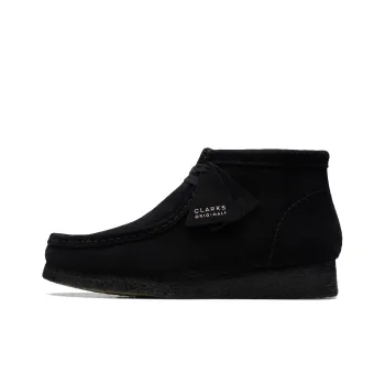 Clarks Wallabee Boots 'Black Suede'