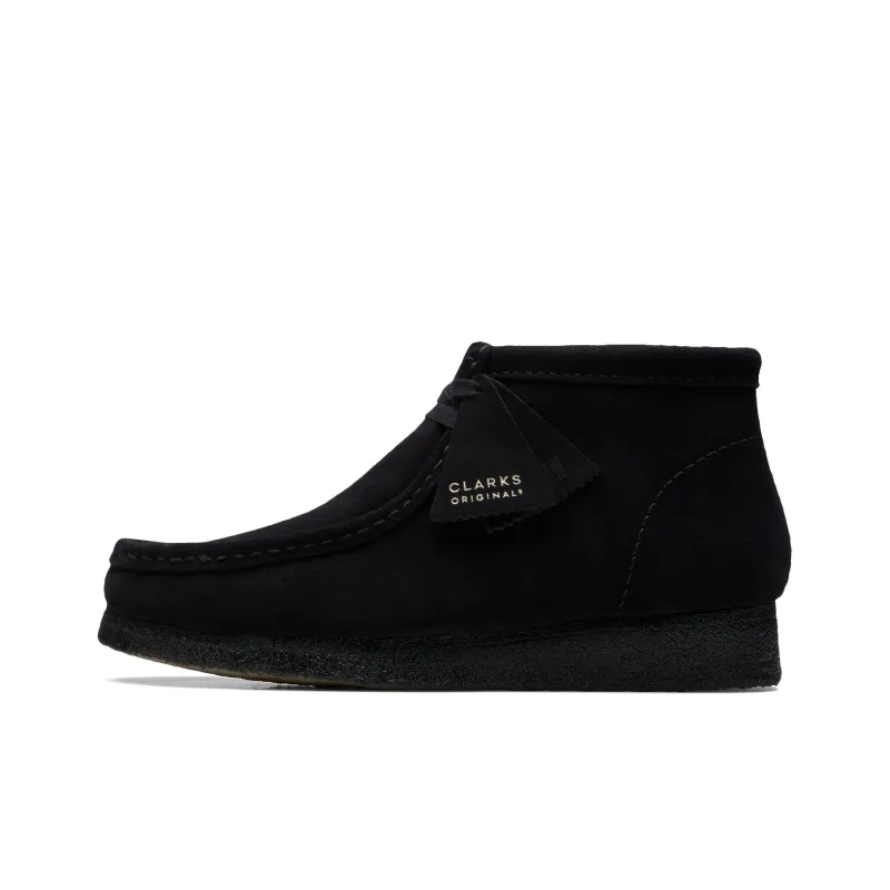 Clarks Wallabee Boots 'Black Suede'-0