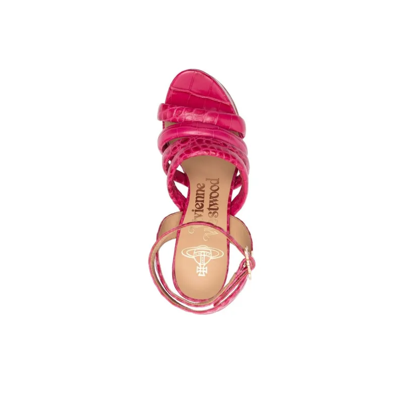 Vivienne Westwood 150mm Crocodile Platform Sandals-4