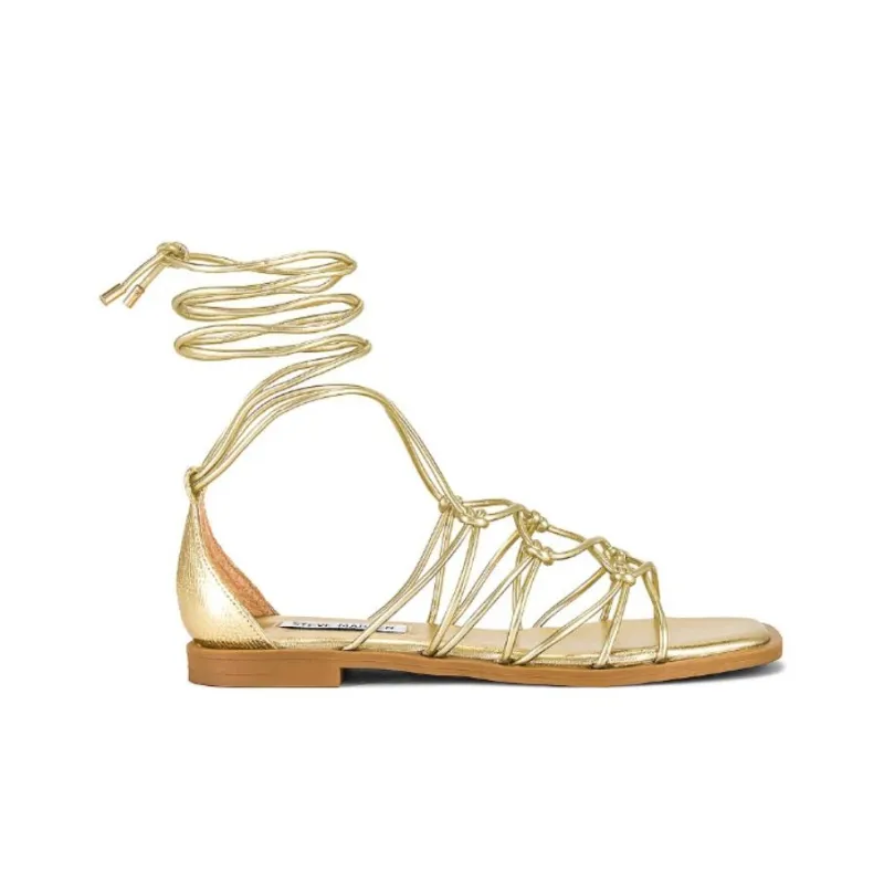STEVE MADDEN Roman Sandals Women's Gold-1