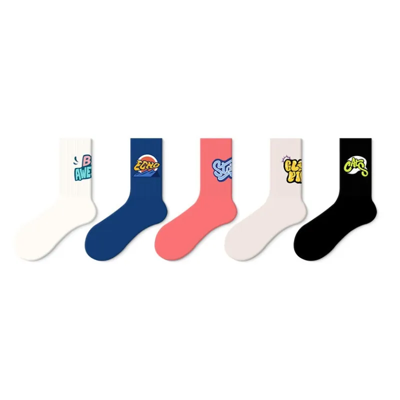 JKN Unisex Mid Calf Socks-17