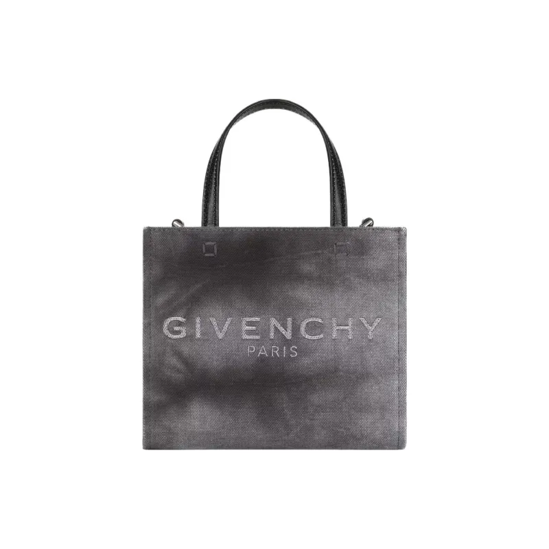 GIVENCHY G Tote Washed Cotton Canvas Bag, Tote Bag, Shopping Bag, Handbag Mini Women's Dark Gray-0