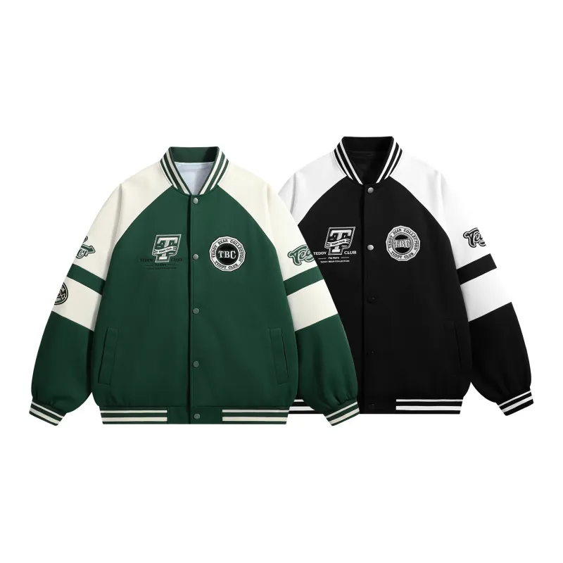 Teddy Bear Collection TEDDY College Series Baseball Jacket Coat Unisex-32