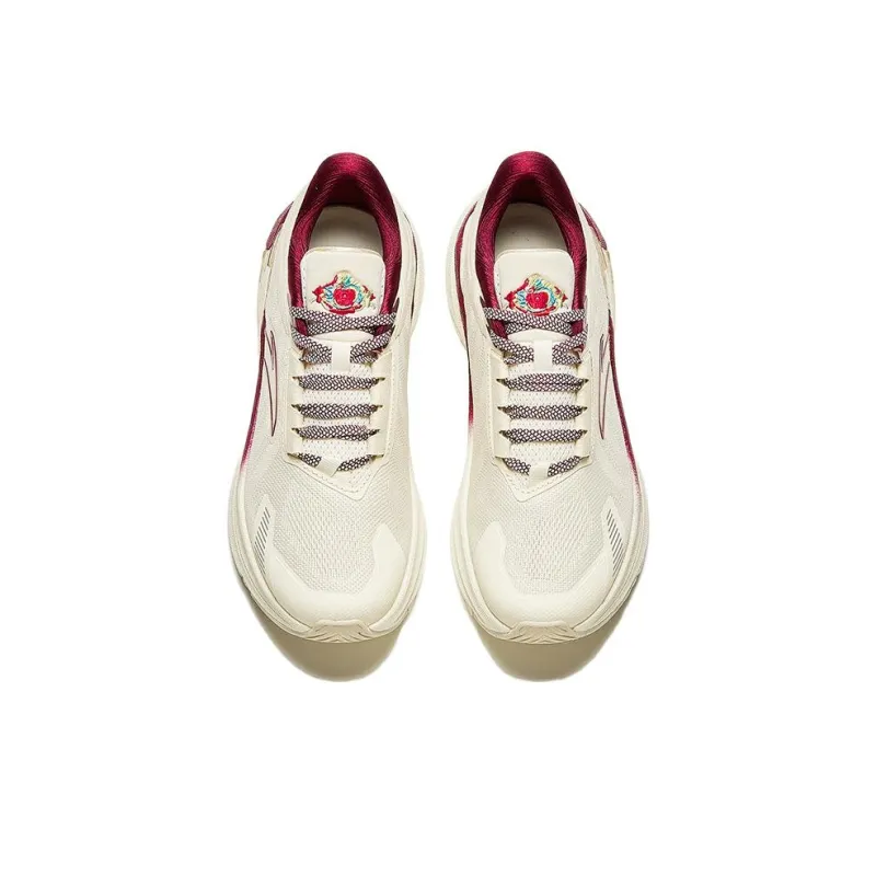 ANTA Training Shoes Men Low Top Light Beige White/Grain Beige Yellow/Red-2