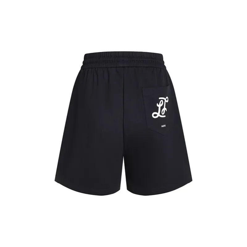LIUREGALI Casual Shorts Men Black-1
