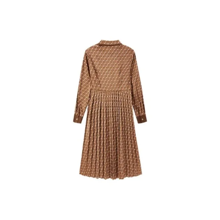 FINITY Long Sleeved Dresses Women's Caramel-1