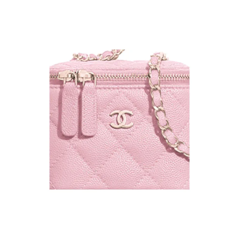CHANEL 22c Early Spring Cow Leather Small Box Shoulder Bag, Crossbody Bag, Mirror Not Included Mini Women's Pink-4