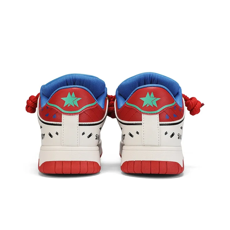 DOUBLE STAR 88 Slip Resistant Cushioning Abrasion Resistant Lightweight Breathable Low Top Skateboard Shoes Unisex-10