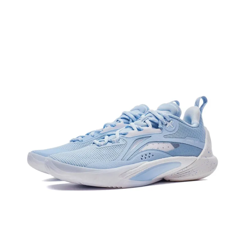 LiNing Speed 10 Shock Absorbers Slip Resistant, Abrasion Resistant, Breathable Low Top Basketball Shoes Men's Blue-2