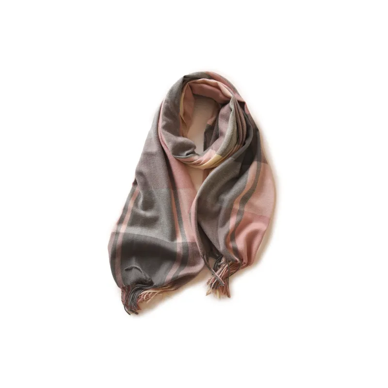 FREE RABBITⅡ Faux Cashmere Knit Scarves Unisex-4