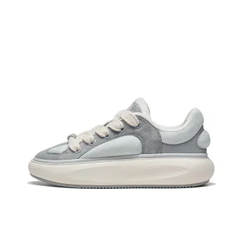 LiNing Yun You C4D Slip Resistant Cushioning Low Top Skateboard Shoes Women's Gray
