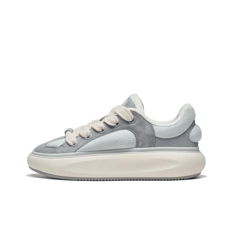 LiNing Yun You C4D Slip Resistant Cushioning Low Top Skateboard Shoes Women's Gray-0