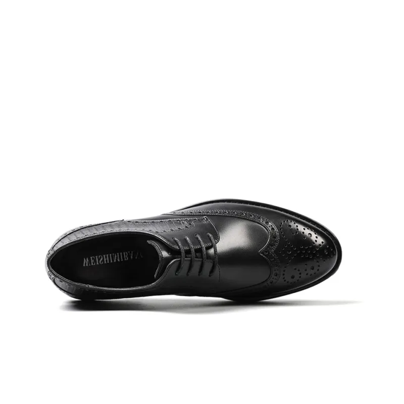 WEISHIBANGWEI Dress Shoes Men's Black-4