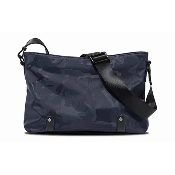 BJIAX Nylon Casual Backpack Crossbody Bag Shoulder Bag Unisex Blue Camouflage/Black Camouflage/Black