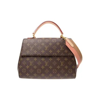LOUIS VUITTON Cluny Leather Shoulder Bag Crossbody Bag Handbag Regular Women's Brown