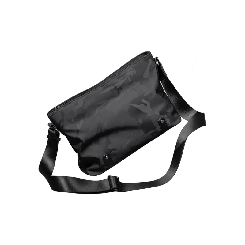 BJIAX Nylon Casual Backpack Crossbody Bag Shoulder Bag Unisex Blue Camouflage/Black Camouflage/Black-18