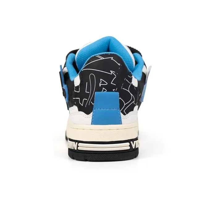VICKI BROWN Jeans Anti-Slip Wear-Resistant Low-Top Skateboard Shoes Unisex-11
