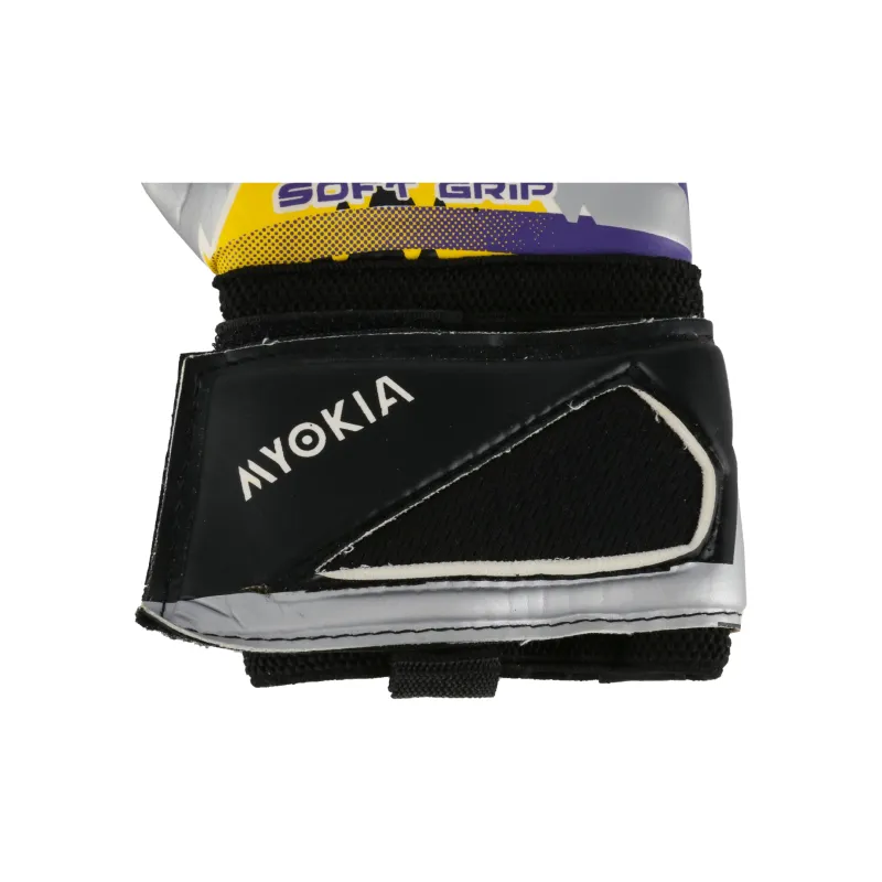 MYOKIA Goalkeeper Gloves Unisex White/Yellow/Blue-5