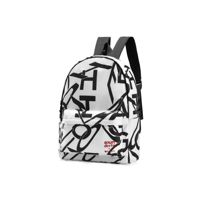 ONRF SOUNDBYTE Collaboration Polyester Backpack Unisex White-1