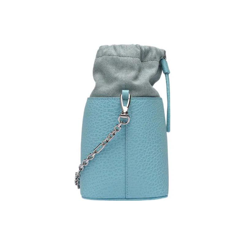 Maison Margiela 5AC Grain Calfskin Bucket Bags Crossbody Bag, Shoulder Bag Women's Light Blue-1