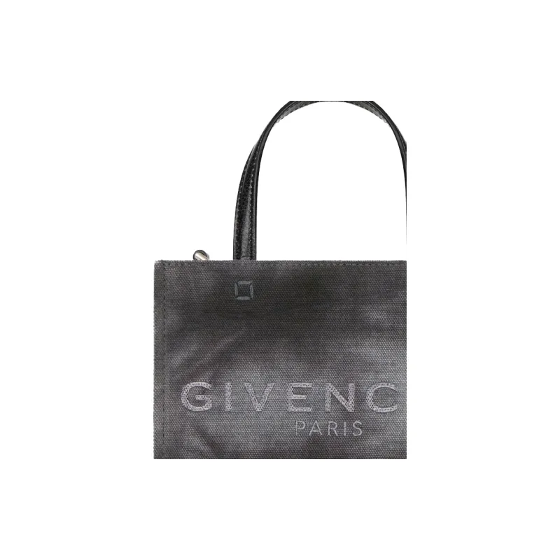GIVENCHY G Tote Washed Cotton Canvas Bag, Tote Bag, Shopping Bag, Handbag Mini Women's Dark Gray-4
