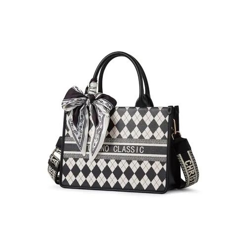 TUCANO PU Patch PVC Shoulder Bag Crossbody Bag Handbag Medium Size Women's Black/Coffee