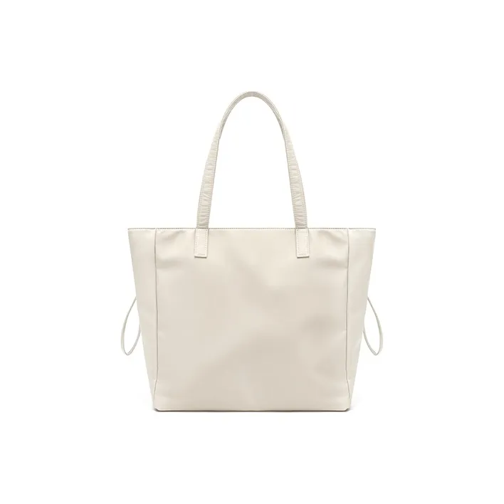MAKEUP KITTEN Nylon Fabric Fabric Tote Bag Shopping Bag Handbag Shoulder Bag Large Size Women's Khaki-3