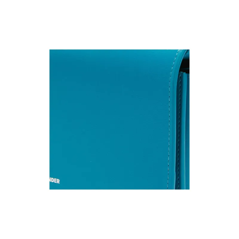 JIL SANDER Calfskin Shoulder Bag Crossbody Bag Small Size Women's Blue-3