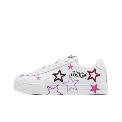 VERSACE JEANS Couture Skateboard Shoes Women's Low-Top White