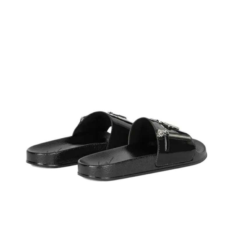 Giuseppe Zanotti/GZ Brett Slip-Resistant Slide Slippers Men's Black-3