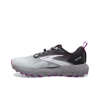 Brooks Cushioning Wear Resistant Low Top Trail Running Running Shoes Women's Gray Purple