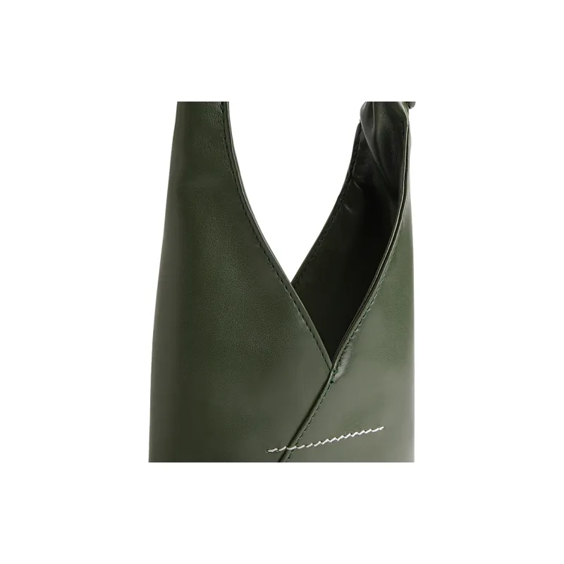 MM6 Maison Margiela Polyurethane Handbag, Shoulder Bag Women's Dark Green-5