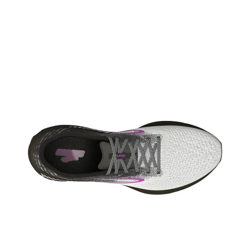 Brooks Women's Launch GTS 10 Anti Slip Wear Resistant Low Top Running Shoes Women's Black Purple-3