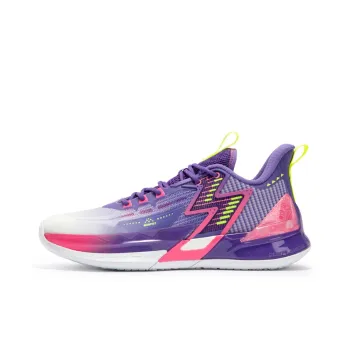 361° BIG3 4.0 PRO Purple MSI Cushioned Wear Resistant Slip Resistant Low Top Basketball Shoes Men's Ultraviolet White