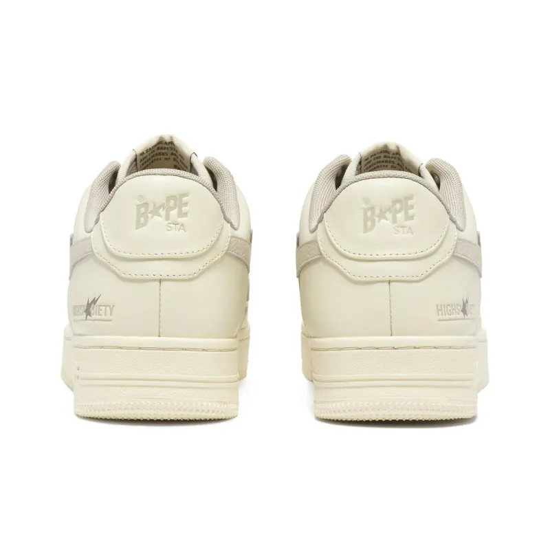Highsnobiety x A BATHING APE STA Wear Resistant Low Top Skateboard Shoes Men's Khaki-3
