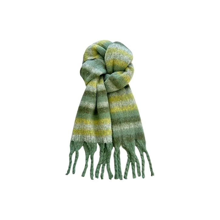 FREE RABBITⅡ Mohair Knit Scarves Unisex-2