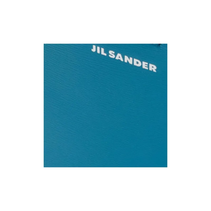 JIL SANDER Leather Shoulder Bag Crossbody Bag Small Size Women's Blue-3