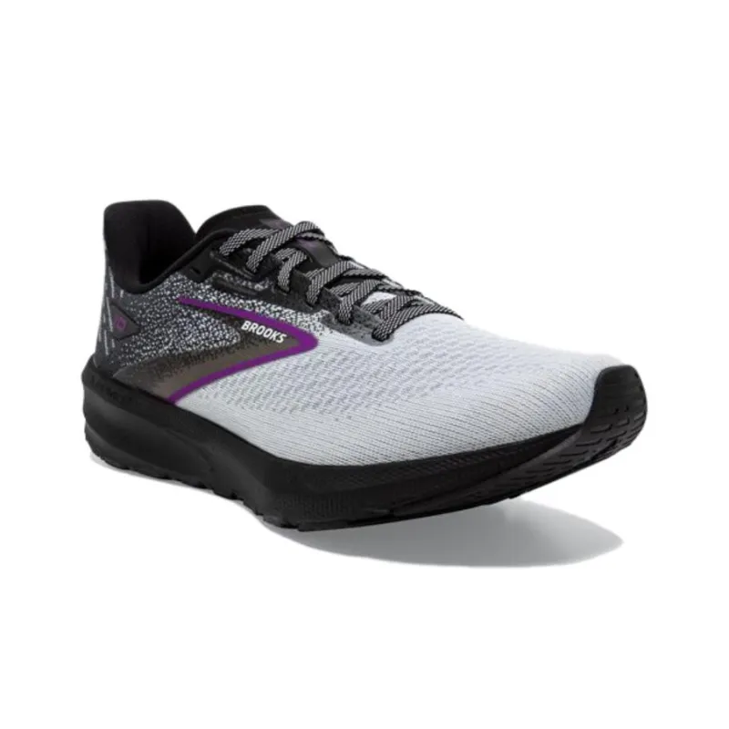 Brooks Launch 10 Cushioning Anti-Slip And Wear-Resistant Low-Top Casual Running Shoes Women's Black White-1