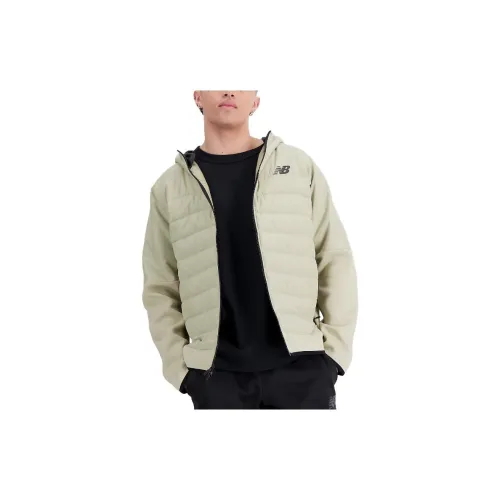 New Balance Jackets Men Fatigued Green